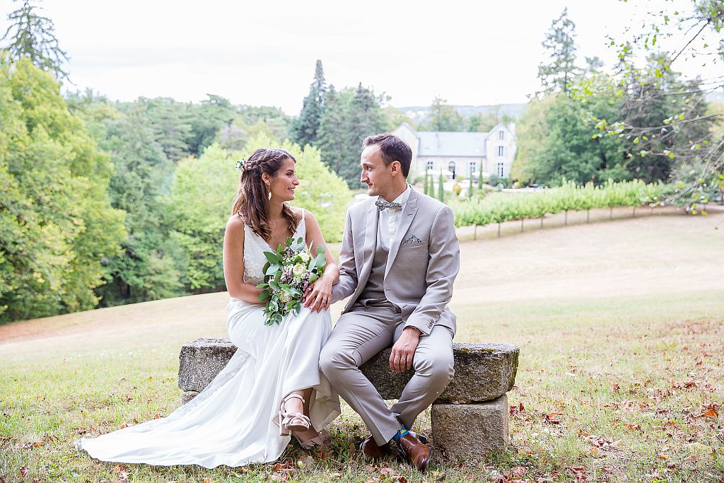 bride & groom at domaine le castelet sw france